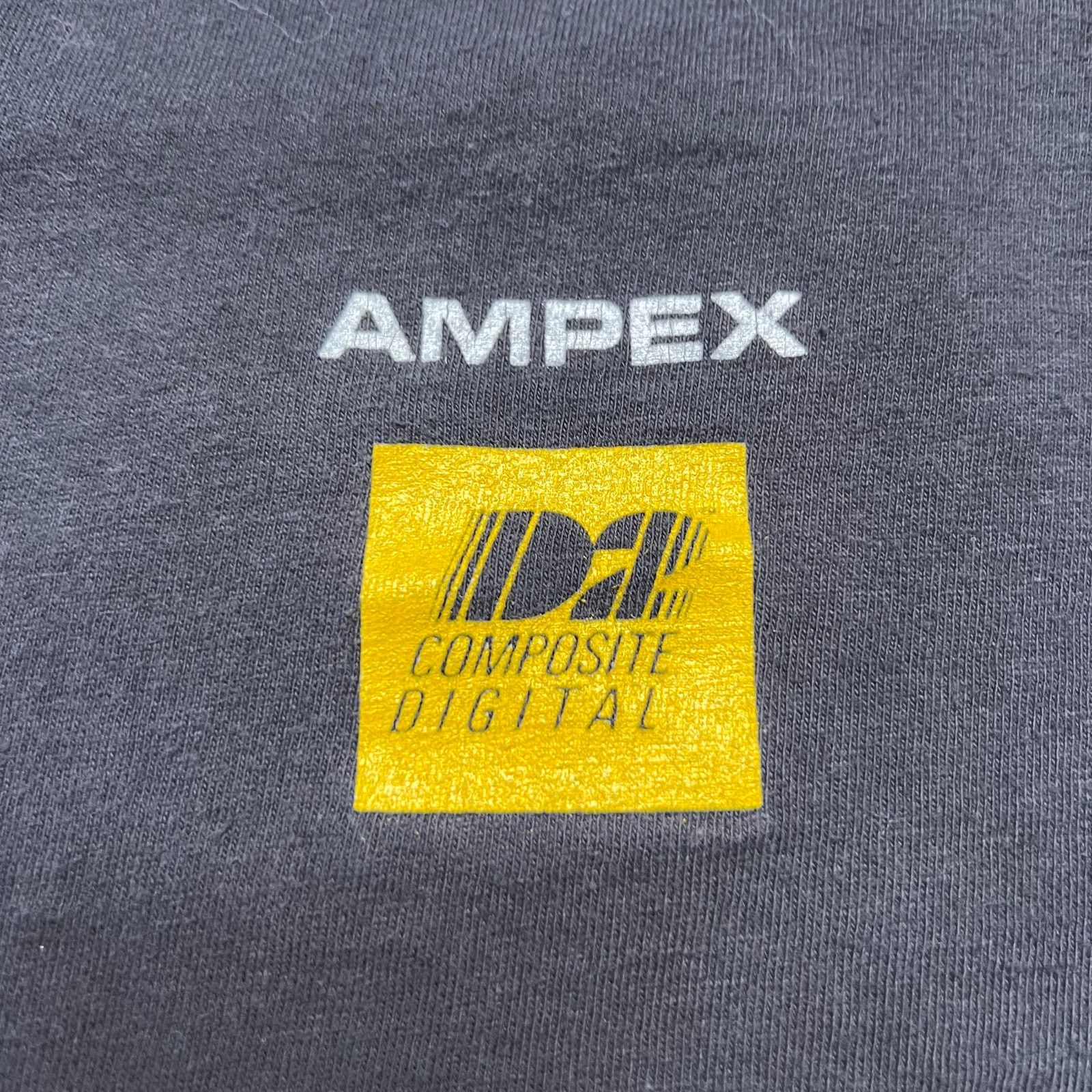 Hanes Vintage Ampex Composite Digital T-Shirt USA XL 90s Promo Size US XL / EU 56 / 4 - 4 Thumbnail