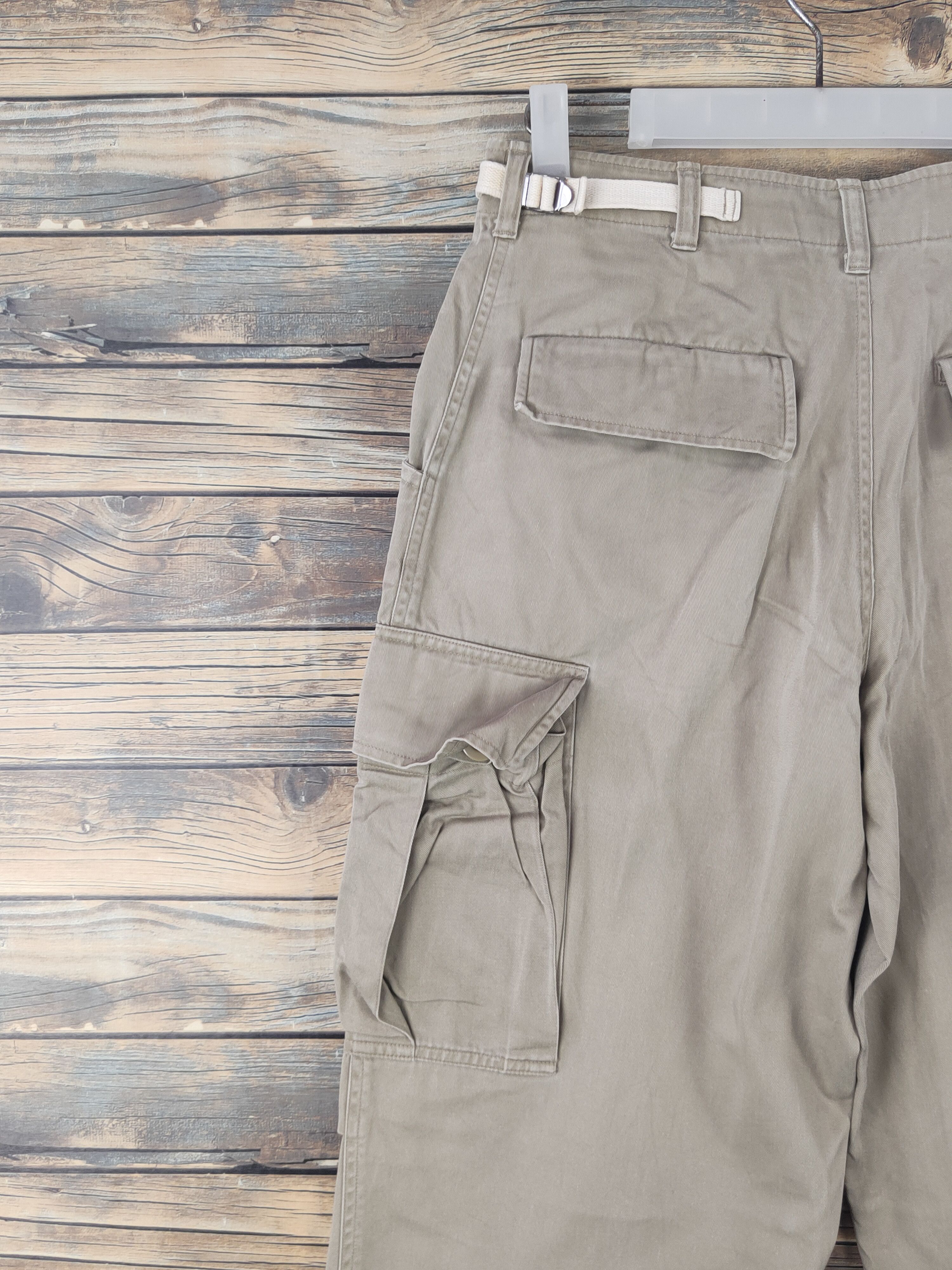Other DL Japanese Brand Beige Multipocket Cargo Pants #1864 Size US 28 / EU 44 - 8 Thumbnail