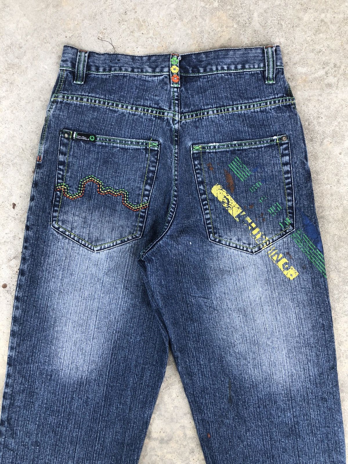 Southpole Vintage Southpole Embroidered Jeans Baggy Jeans hip hop Size US 32 / EU 48 - 8 Thumbnail