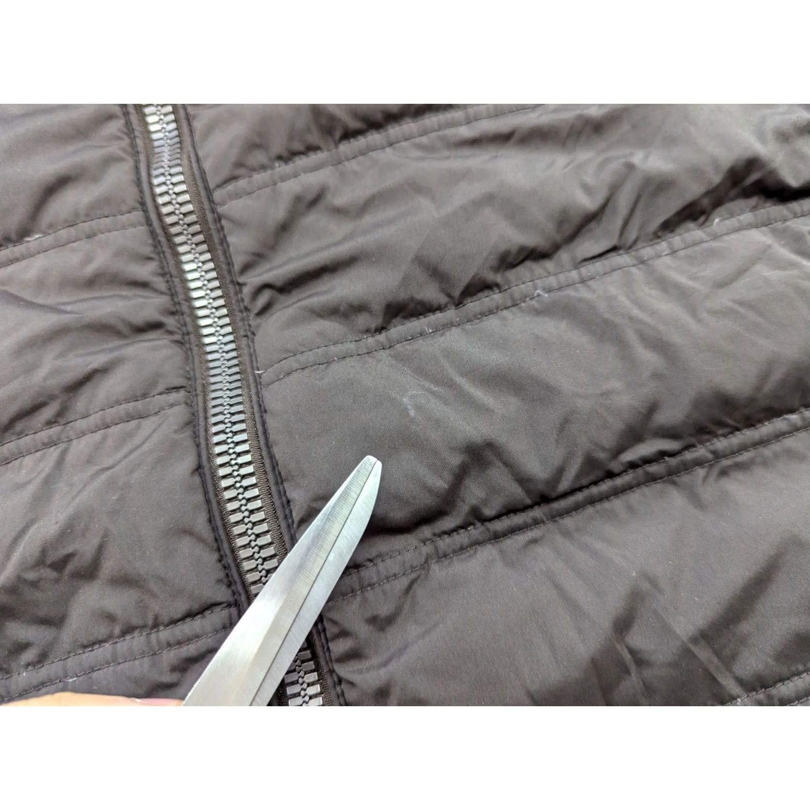 Vintage Ciesse Piumini Down Fill 800 Puffer Jacket Womens Jersey Brown 46 Long Zip Hooded Reversible Casual Outdoor Size L / US 10 / IT 46 - 3 Thumbnail