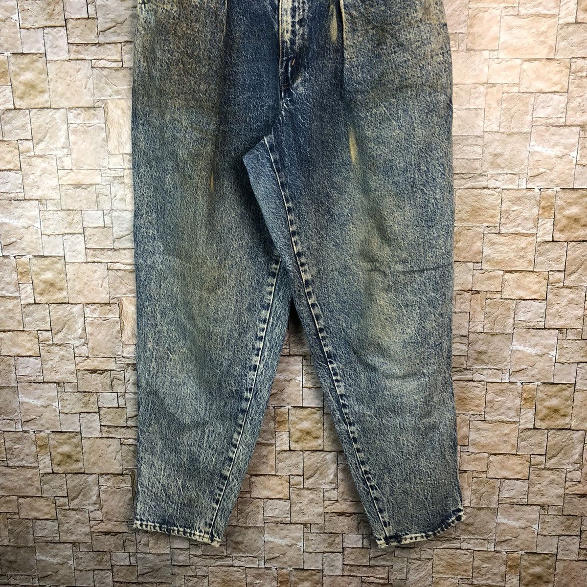 Big John Big John vintage dirty Spana Blue Denim Pants #A1000 Size US 31 - 3 Thumbnail