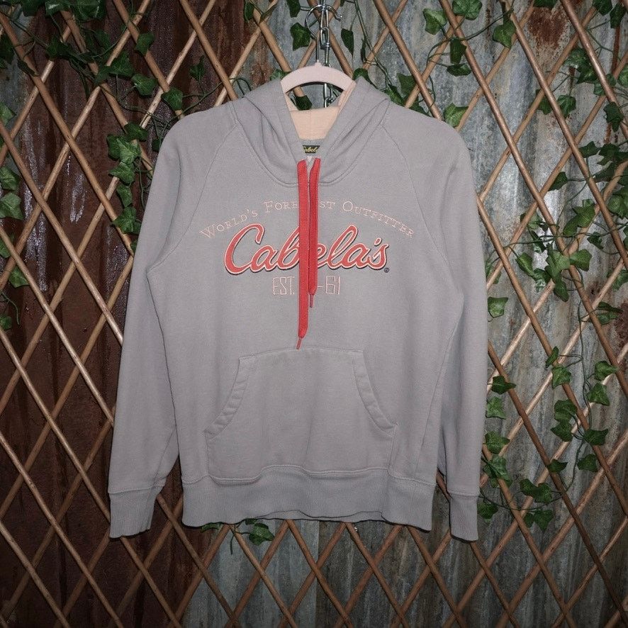 Cabelas Small - Vintage Y2K cabelas embroidered spell out 00s hoodie Size S / US 4 / IT 40 - 1 Thumbnail