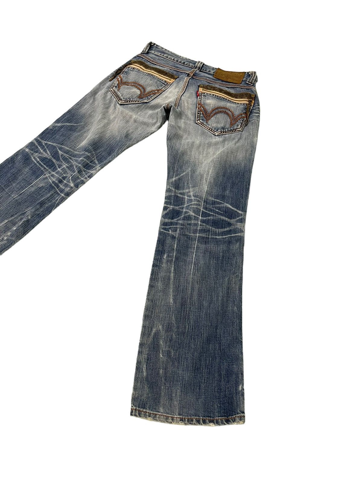 Edwin Distress Jeans Edwin Japan Faded Regular Straight 7🟦5 Size US 32 / EU 48 - 13 Thumbnail