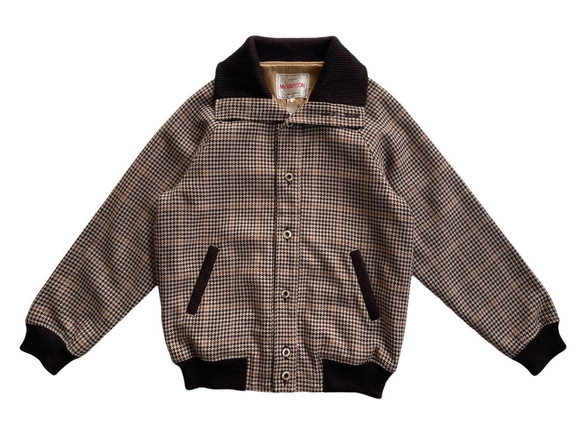 Japanese Brand 90s Mr.Varton Wool Tweed Blouson Jacket Size US L / EU 52-54 / 3 - 4 Thumbnail