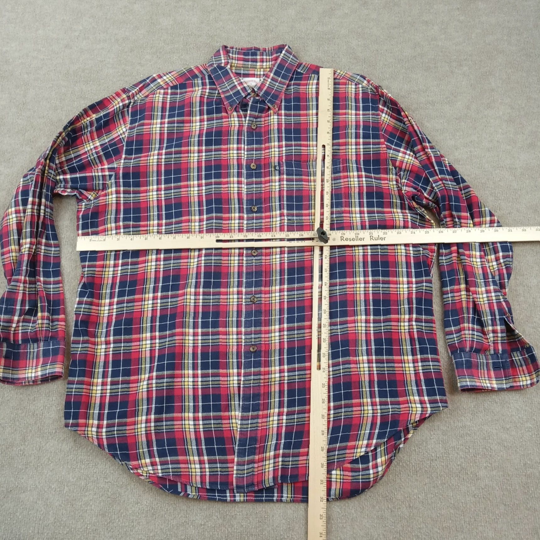 Brooks Brothers Brooks Brothers Flannel Shirt Mens Large Blue Plaid Button Up Long Sleeve Cotton Size US L / EU 52-54 / 3 - 2 Thumbnail