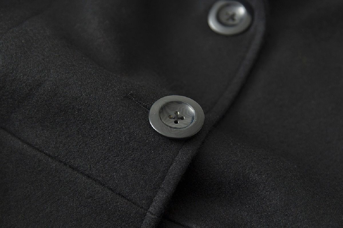 Other Black Mid-Length Wool Blend Coat Size S / US 4 / IT 40 - 4 Thumbnail