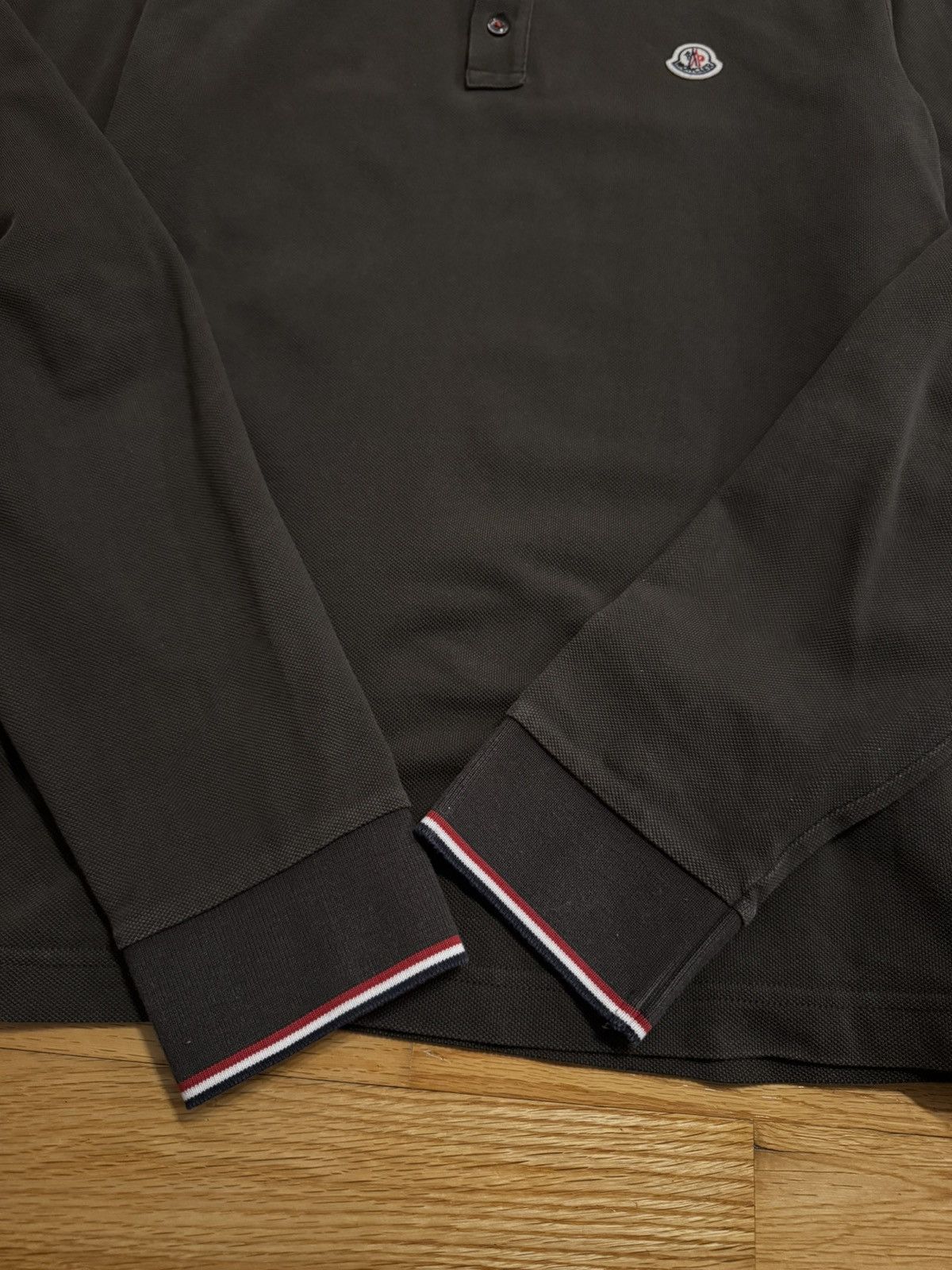 Moncler Moncler Long Sleeve Piqué Polo Size US M / EU 48-50 / 2 - 5 Thumbnail