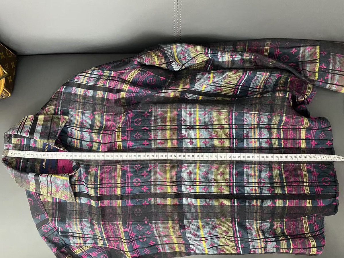 Louis Vuitton Louis Vuitton SS21 plaid long sleeved shirt 2412-Nextarrow Size US L / EU 52-54 / 3 - 3 Thumbnail