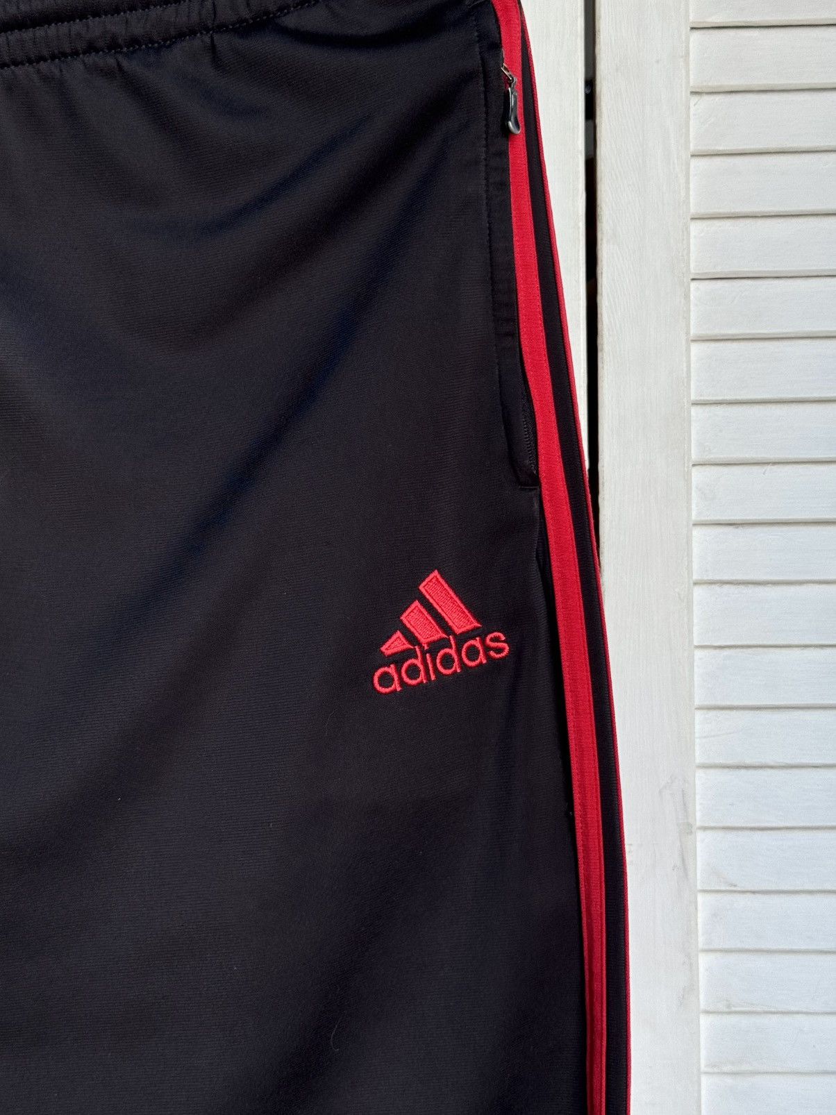 Adidas Vintage Adidas FC Milan Track Training Soccer Pants Black Size US 34 / EU 50 - 8 Thumbnail