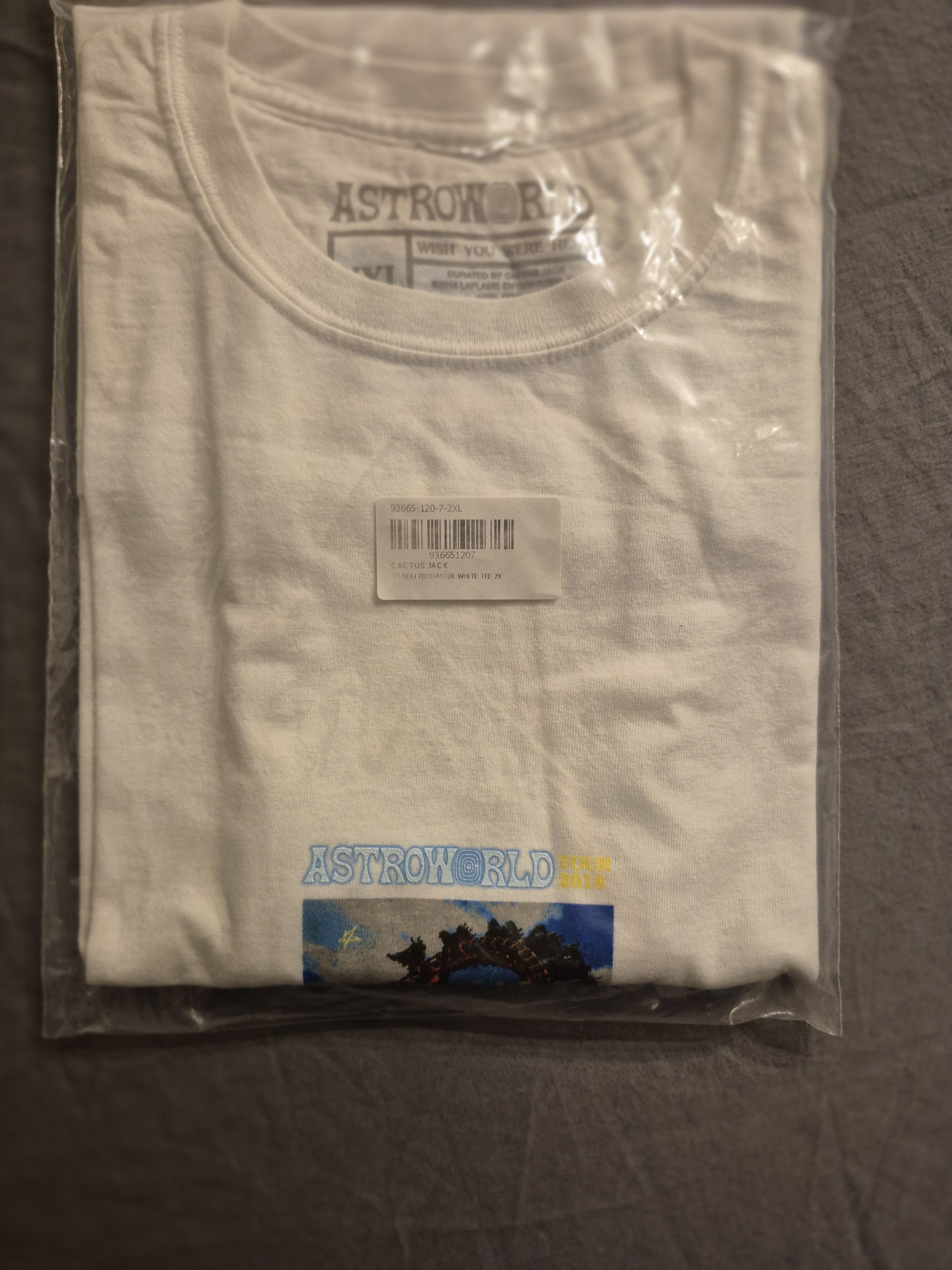 Travis Scott AstroWorld "RollerCoaster" Tee Size 2XL Size US XXL / EU 58 / 5 - 2 Thumbnail