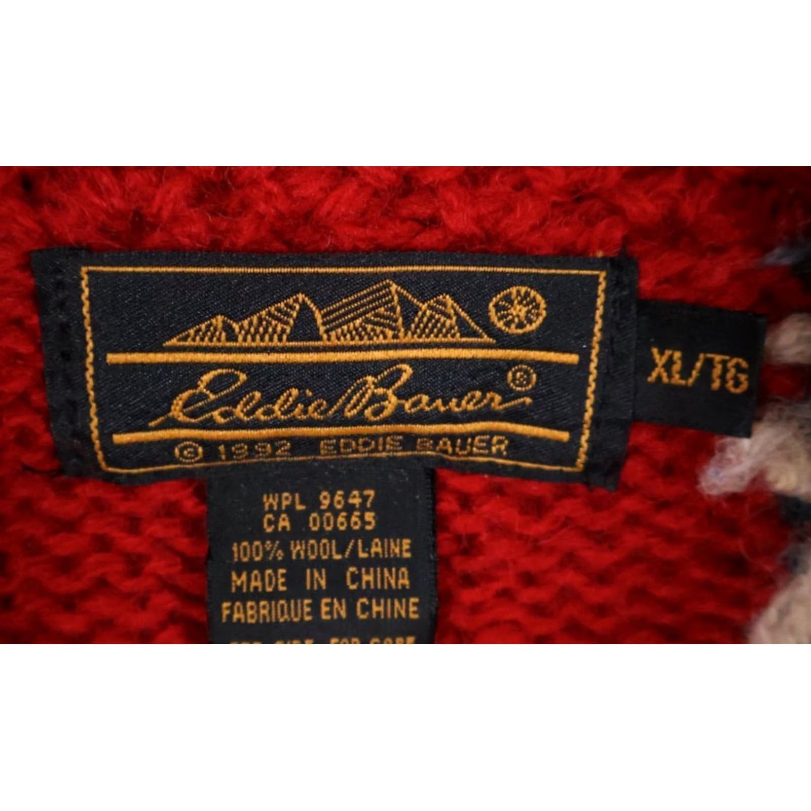 Eddie Bauer VINTAGE Eddie Bauer Sweater Vest Knit Wool Patchwork Red 90s XL Women’s Womens Size XL / US 12-14 / IT 48-50 - 3 Thumbnail