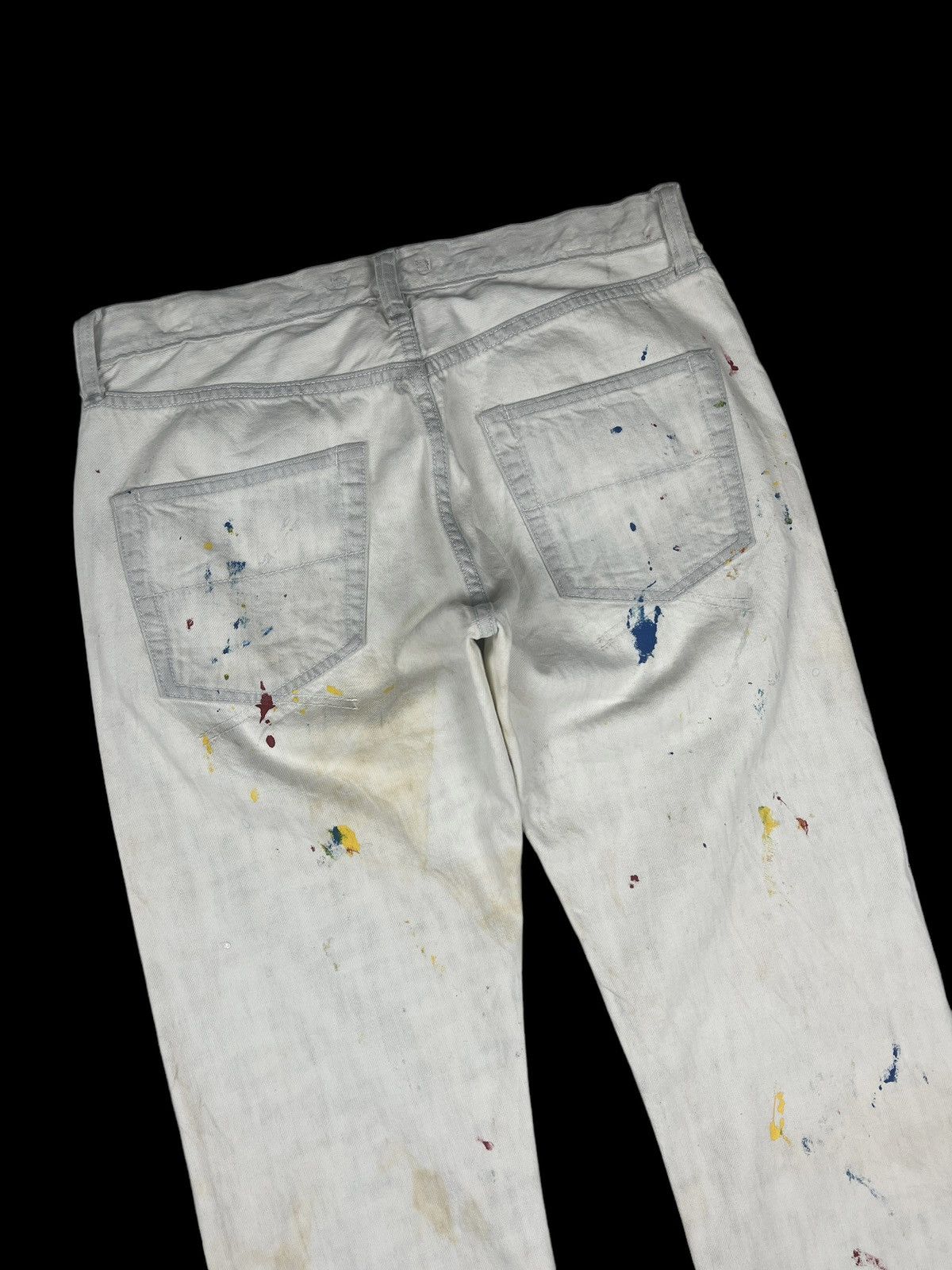 Maison MIHARA YASUHIRO Sample Miharayasuhiro Paint Splatter Denim Size US 32 / EU 48 - 11 Thumbnail