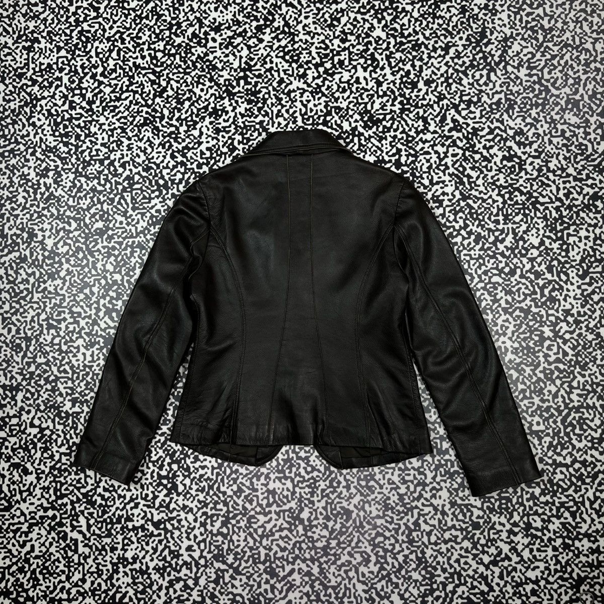 Vintage Vintage Y2K Lamb Leather Jacket Blazer Japanese Retro Style Size S / US 4 / IT 40 - 14 Thumbnail