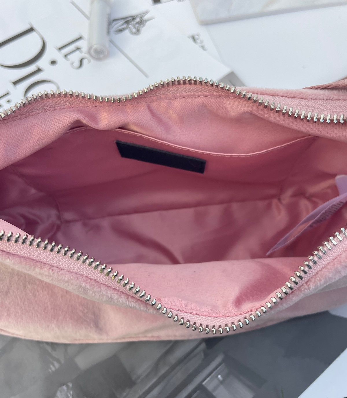 Juicy Couture Pink velur bag Juicy Couture Size ONE SIZE - 6 Thumbnail