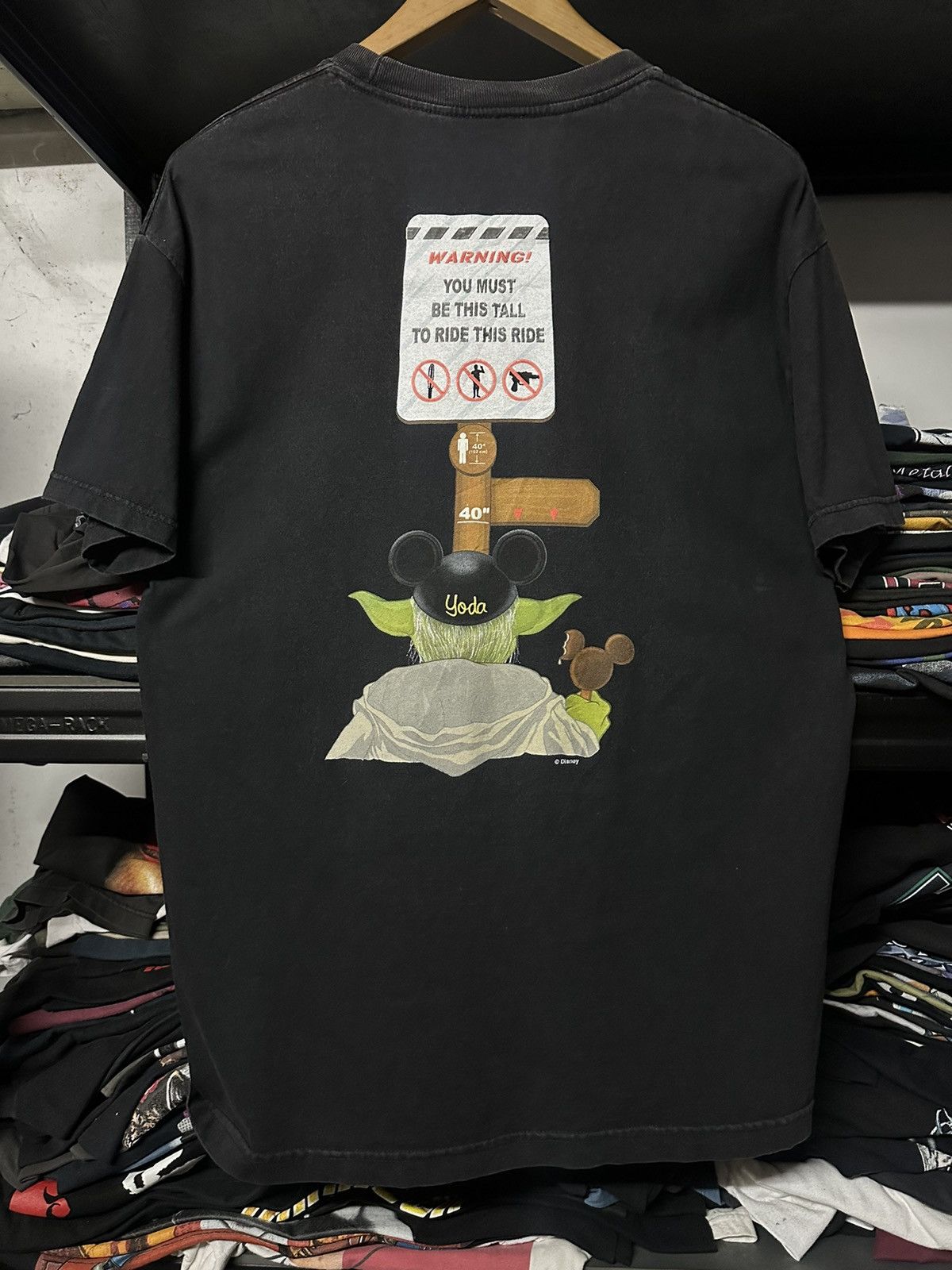 Disney × Star Wars × Vintage Vintage Star Wars Judge Me By My Size, Do You? Sun Faded Tee Size US L / EU 52-54 / 3 - 2 Thumbnail