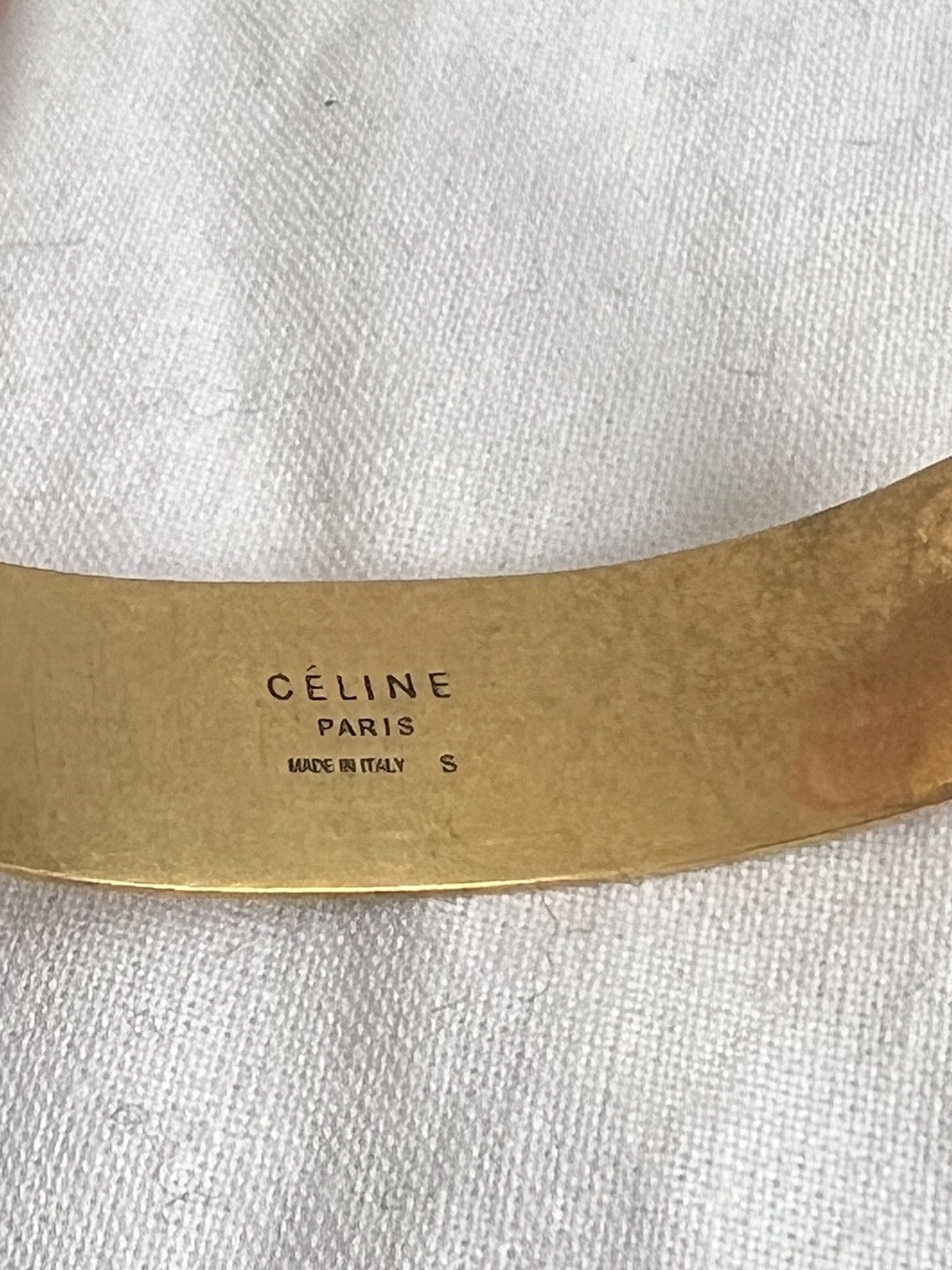 Celine Old Celine by Phoebe Philo Square Cuff Bracelet Bangle Size ONE SIZE - 7 Thumbnail