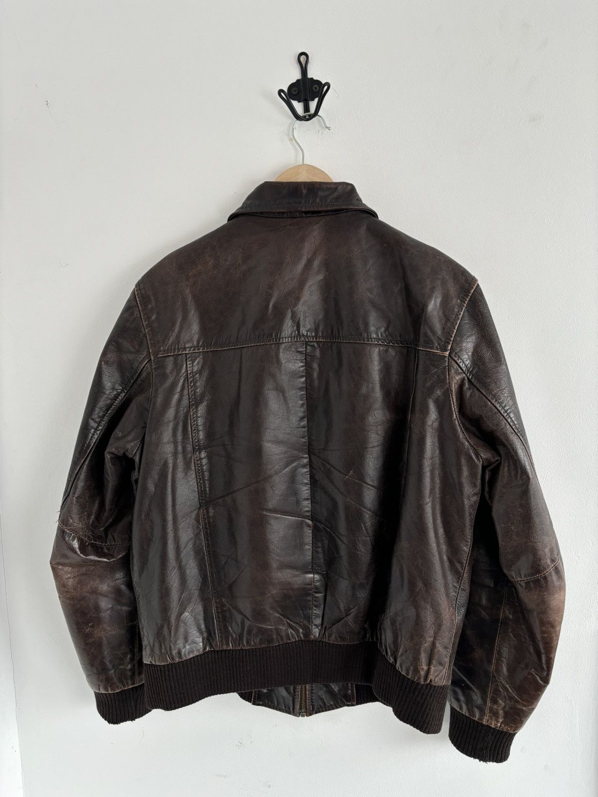 Genuine Leather Vintage Real Leather Cognac Faded Blouson Jacket Size US L / EU 52-54 / 3 - 3 Thumbnail