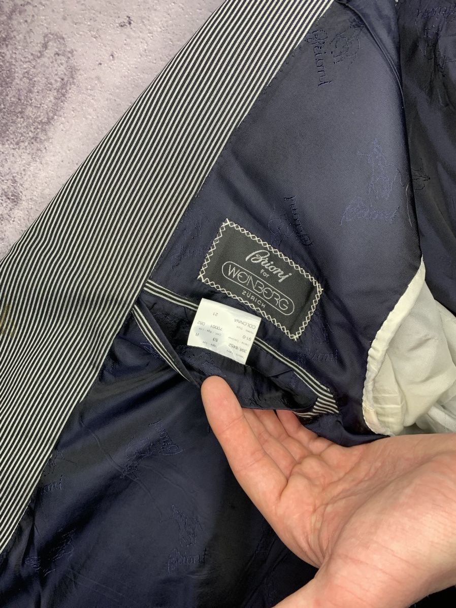 Brioni Brioni Silk Stripped Blazer Size 54R - 5 Thumbnail