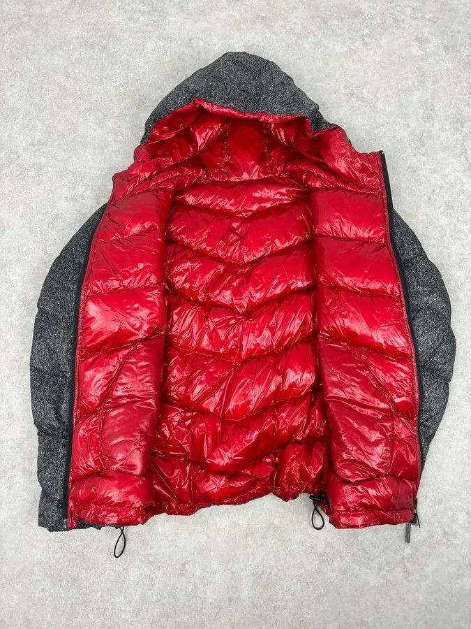 Armani Collezioni Armani Collezioni Grey Red Nylon Reversible Quilted Puffer Jacket Size US M / EU 48-50 / 2 - 14 Thumbnail