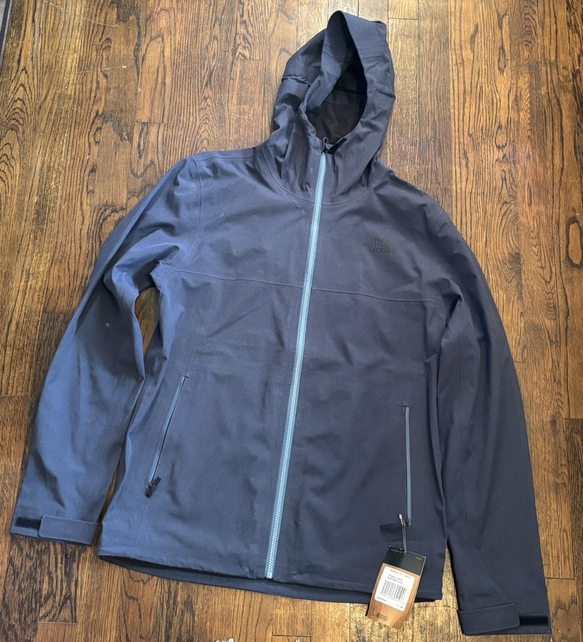 The North Face blue Hyvent jacket