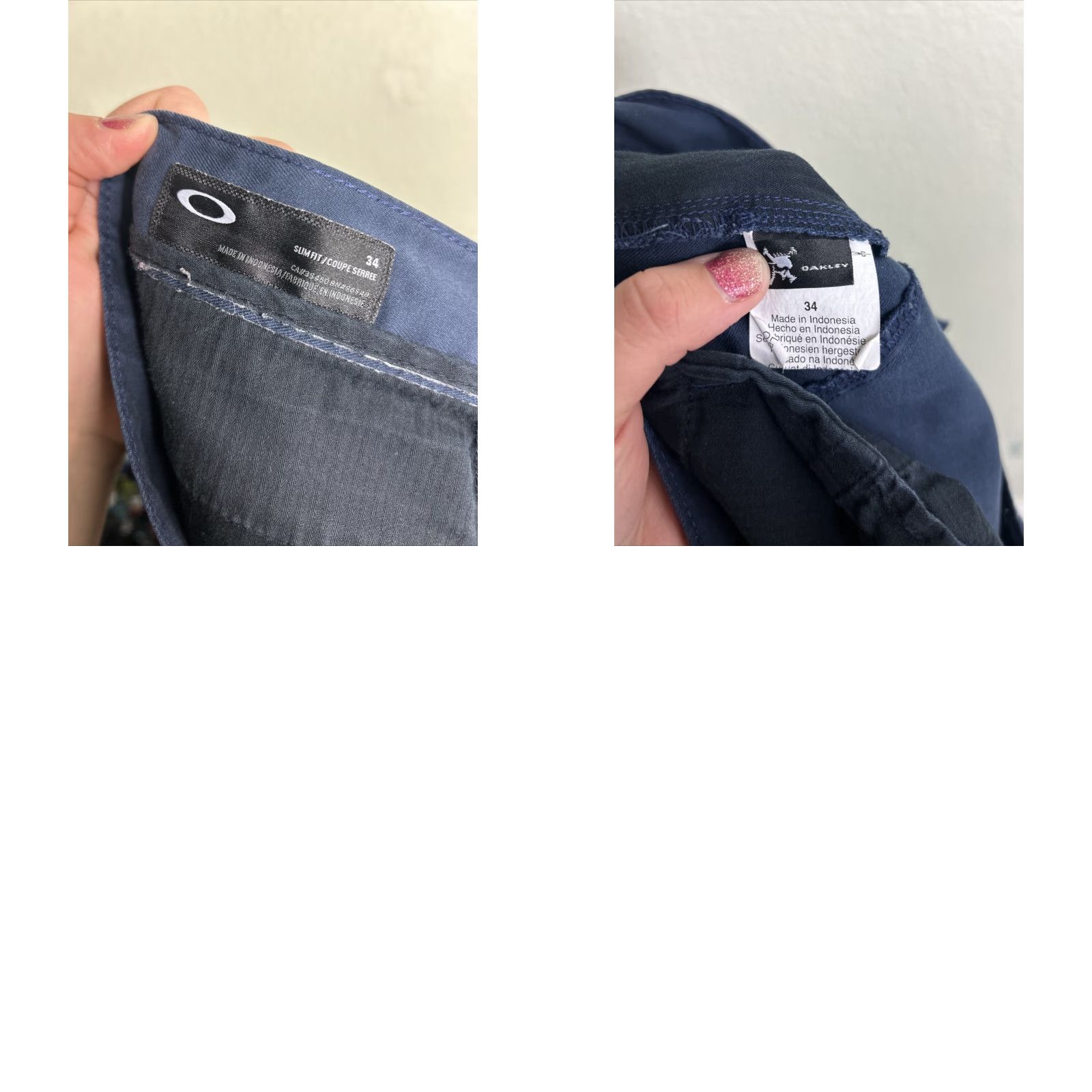 Oakley Oakley Mens Cargo Shorts Navy Blue Cotton 34x10 Size US 34 / EU 50 - 9 Thumbnail