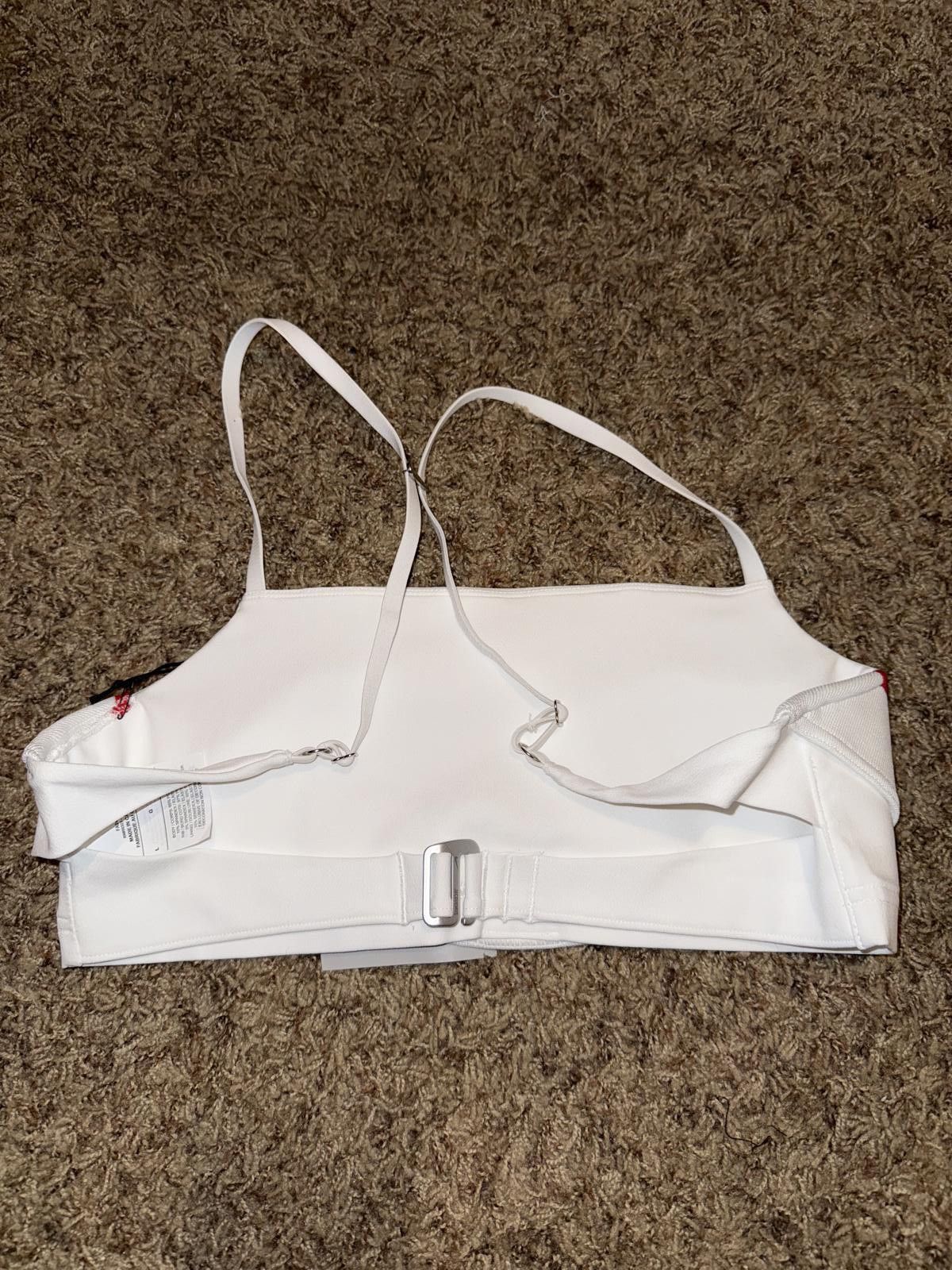 Nike Nike Women’s Jacquemus White University Red Sports Bra Sample Size ONE SIZE - 4 Thumbnail