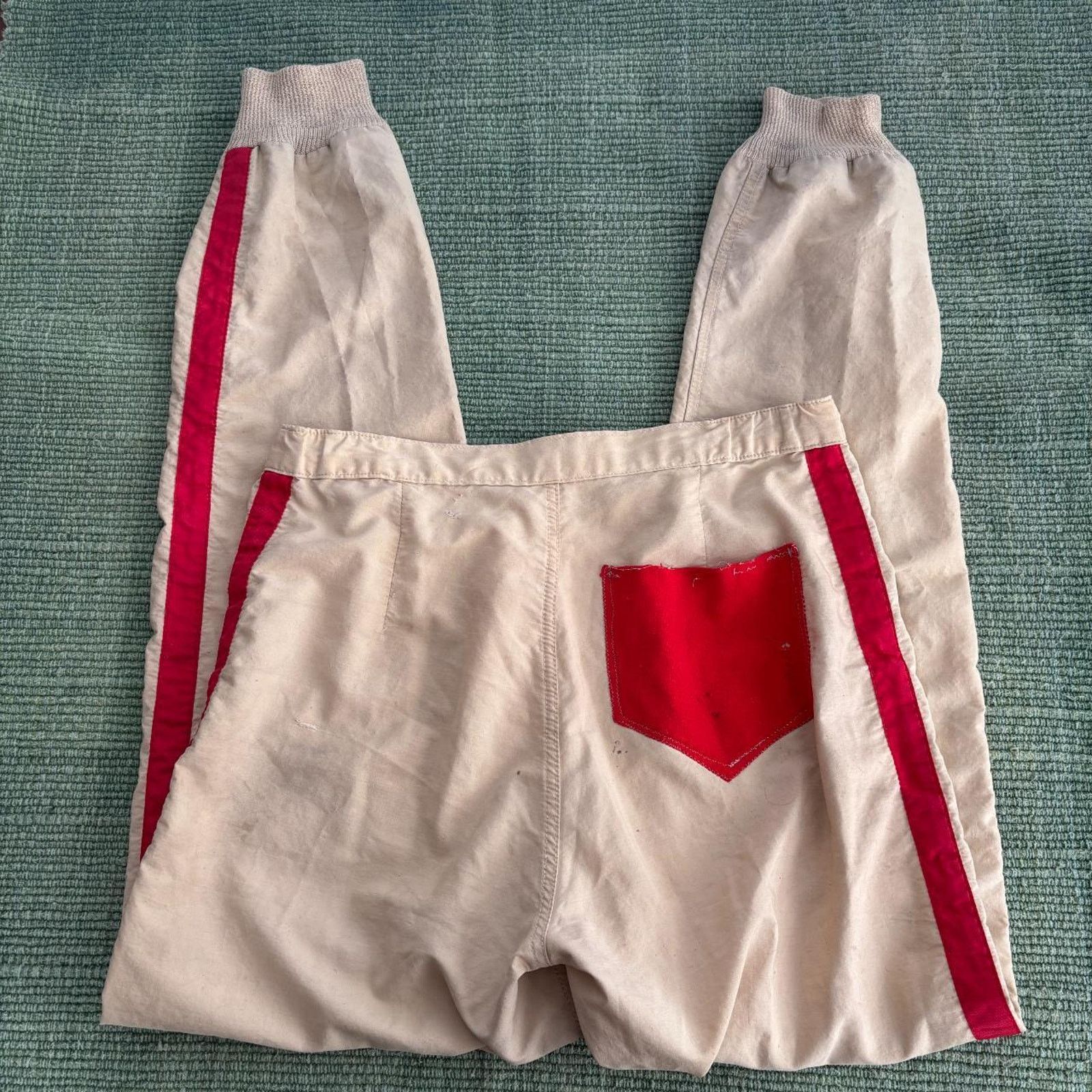 Vintage 1940s era vintage athletic pants red striped size 33x34 Size US 33 - 4 Thumbnail