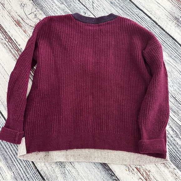 Lands' End Lands’ End Multicolor Cable Knit Oversized Sweater Size XS / US 0-2 / IT 36-38 - 3 Thumbnail