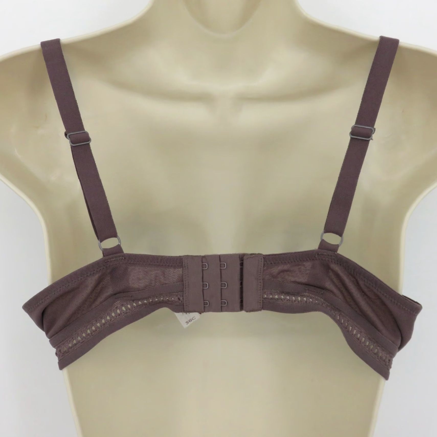 Vintage Adore Me Bra 36C Purple Push Up Underwire Padded Lace Size ONE SIZE - 6 Thumbnail