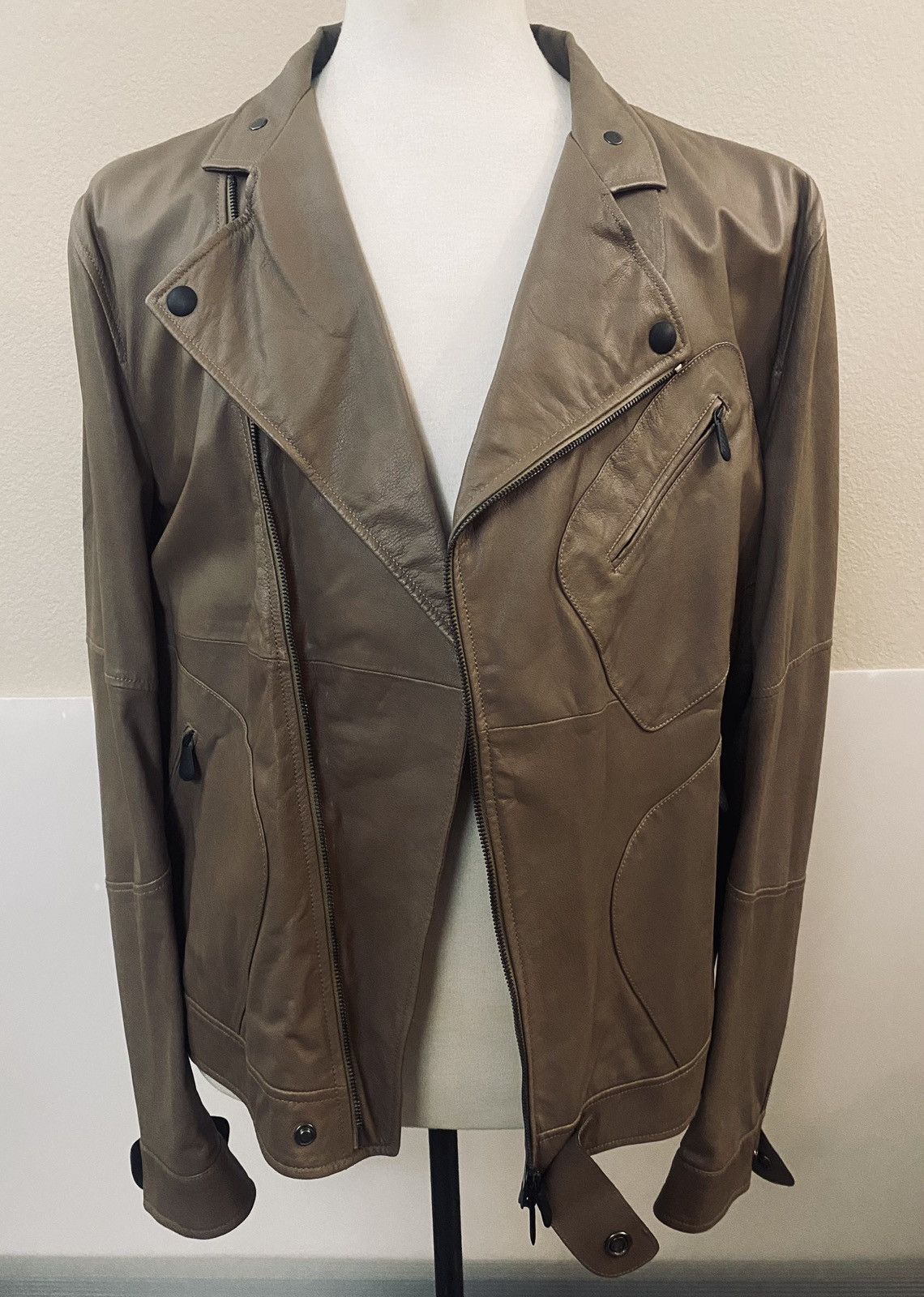 Bottega Veneta Bottega Veneta 🇮🇹 x Tomas Maier leather motorcycle jkt 54 NEW Size US L / EU 52-54 / 3 - 10 Thumbnail