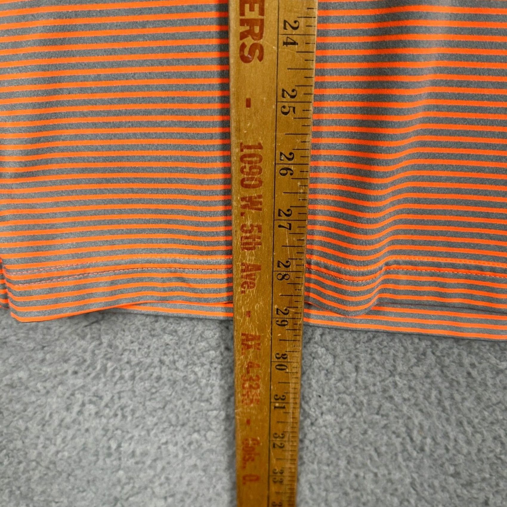 Under Armour Under Armour Heat Gear Polo Shirt Mens Medium Orange Striped Golf Casual Size US M / EU 48-50 / 2 - 7 Thumbnail