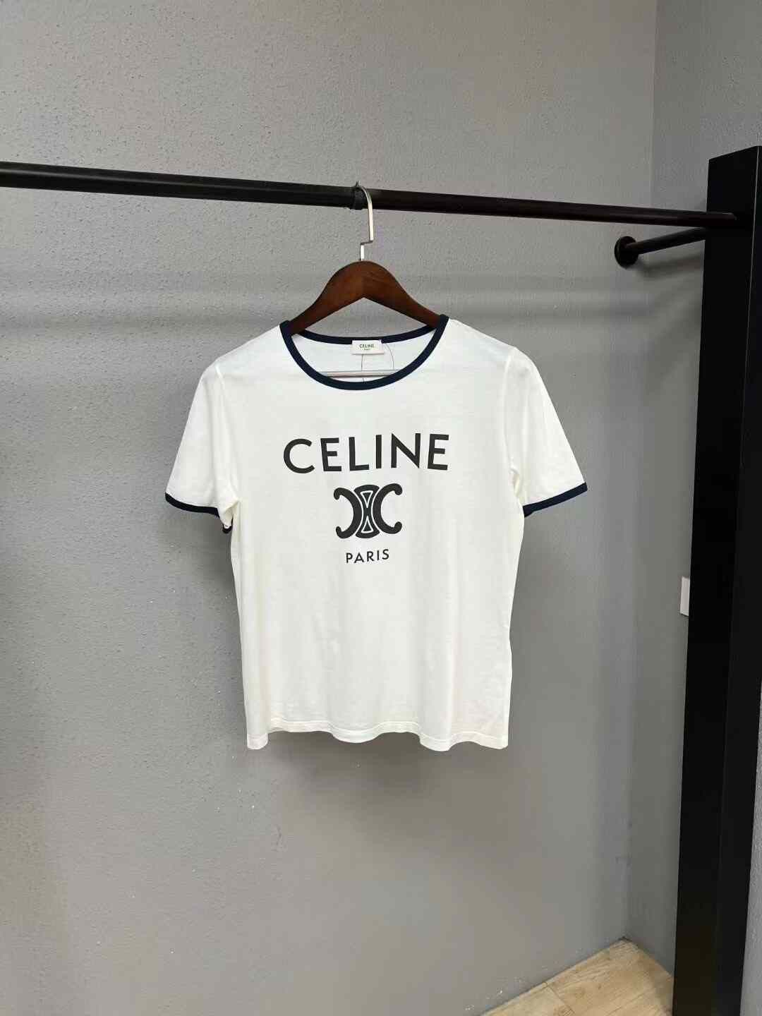 Celine Celine Arc de Triomphe Short Sleeve Size L / US 10 / IT 46 - 1 Thumbnail