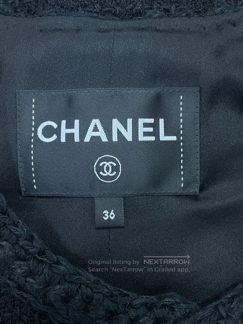 Chanel Chanel 23K black diamond button four-pocket jacket Size XS / US 0-2 / IT 36-38 - 4 Thumbnail