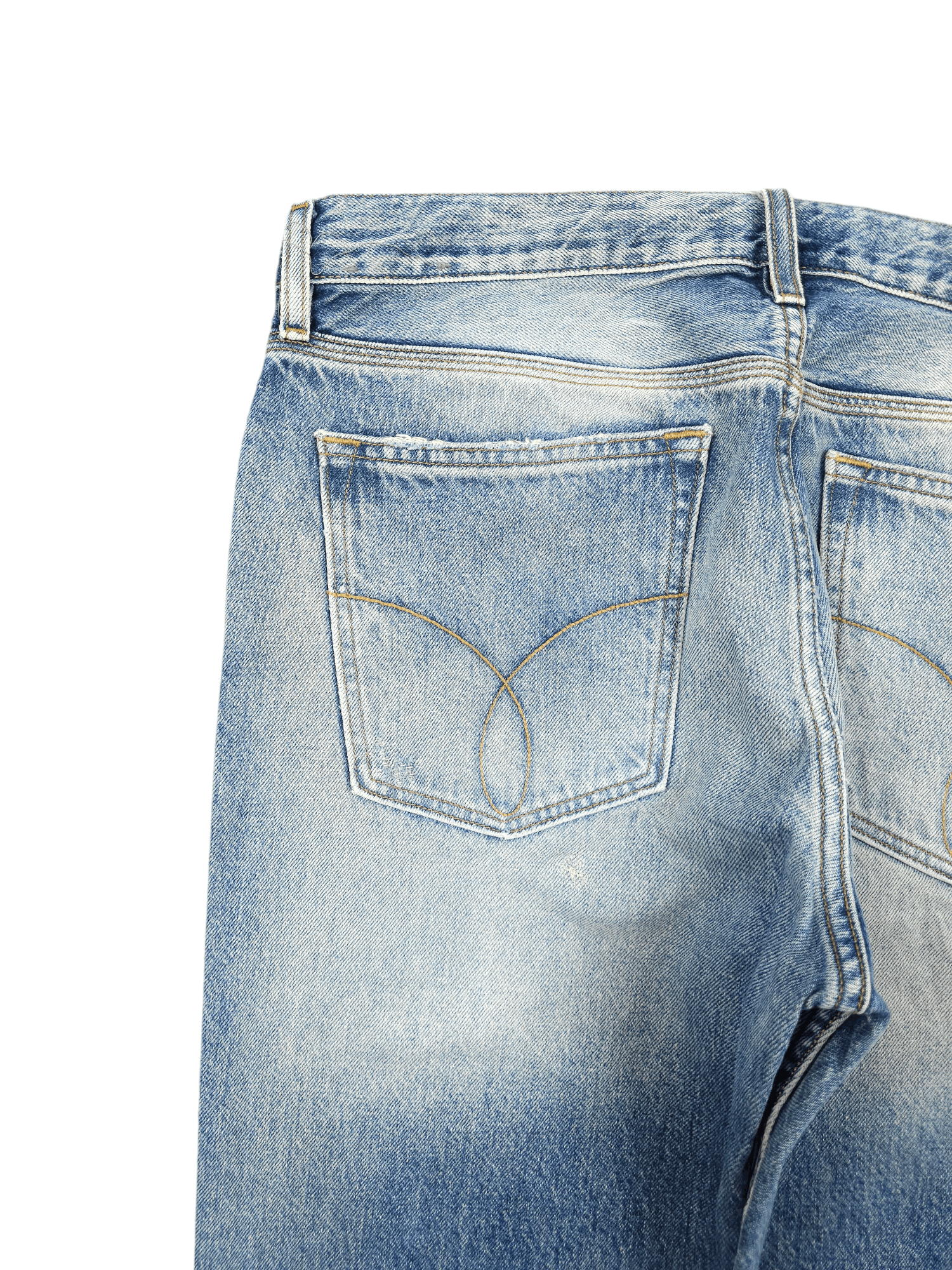 Calvin Klein × Japanese Brand 💎 Size 33/34 Calvin Klein Distressed Ripped Straight Jeans Size US 33 - 12 Thumbnail