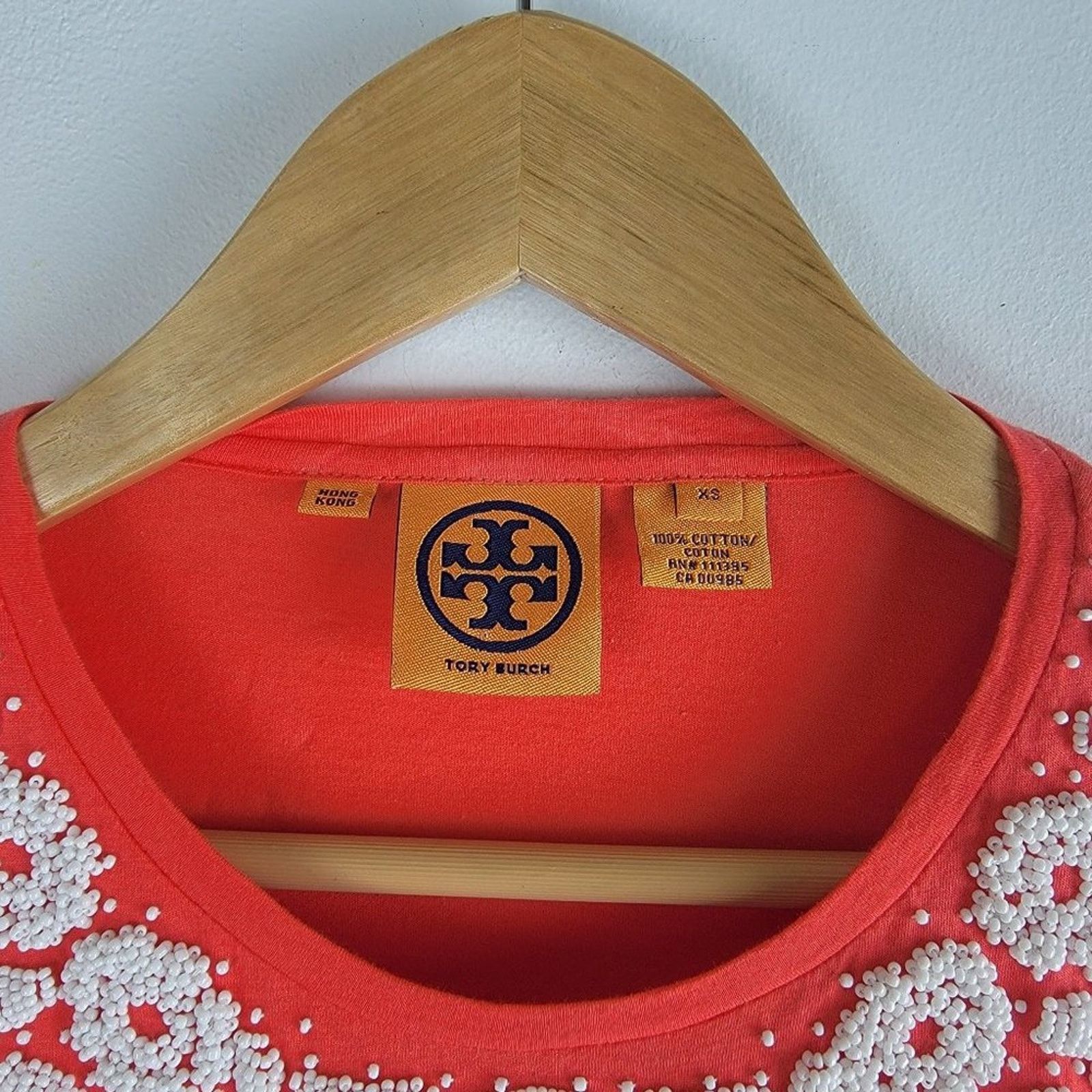 Tory Burch Tory Burch Embellished Long Sleeve Blouse Pink Crew Neck XS Size XS / US 0-2 / IT 36-38 - 4 Thumbnail