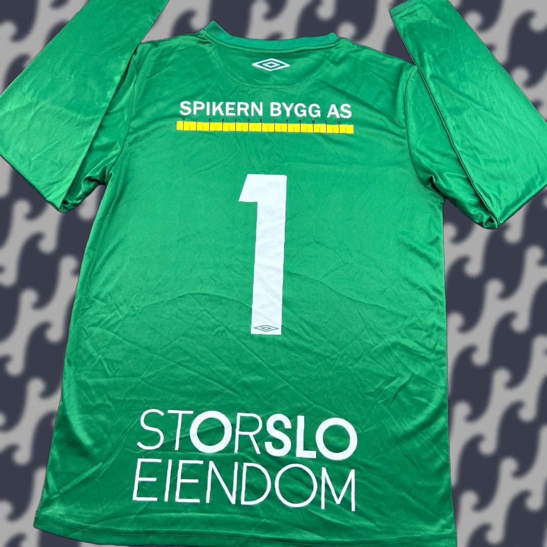Umbro Valerenga Umbro Shirt Jersey Mens Large Green Football Goalkeeper Training Shirt Size US L / EU 52-54 / 3 - 1 Thumbnail