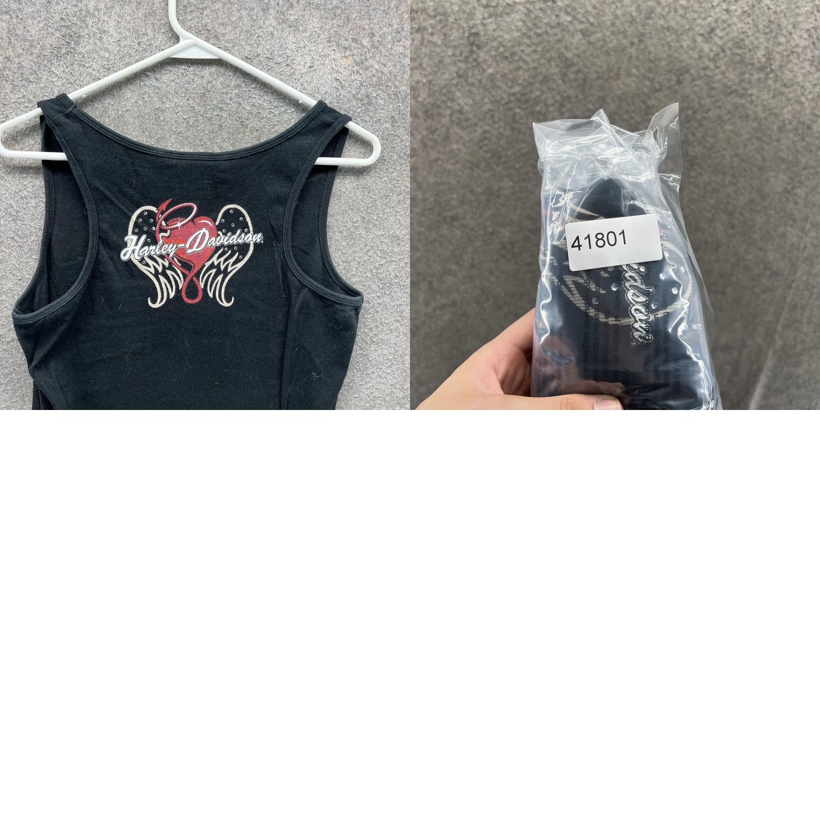 Harley Davidson Harley-Davidson Tank Top Womens Large Black Ruched V Neck Sleeveless Biker Top Size L / US 10 / IT 46 - 8 Thumbnail