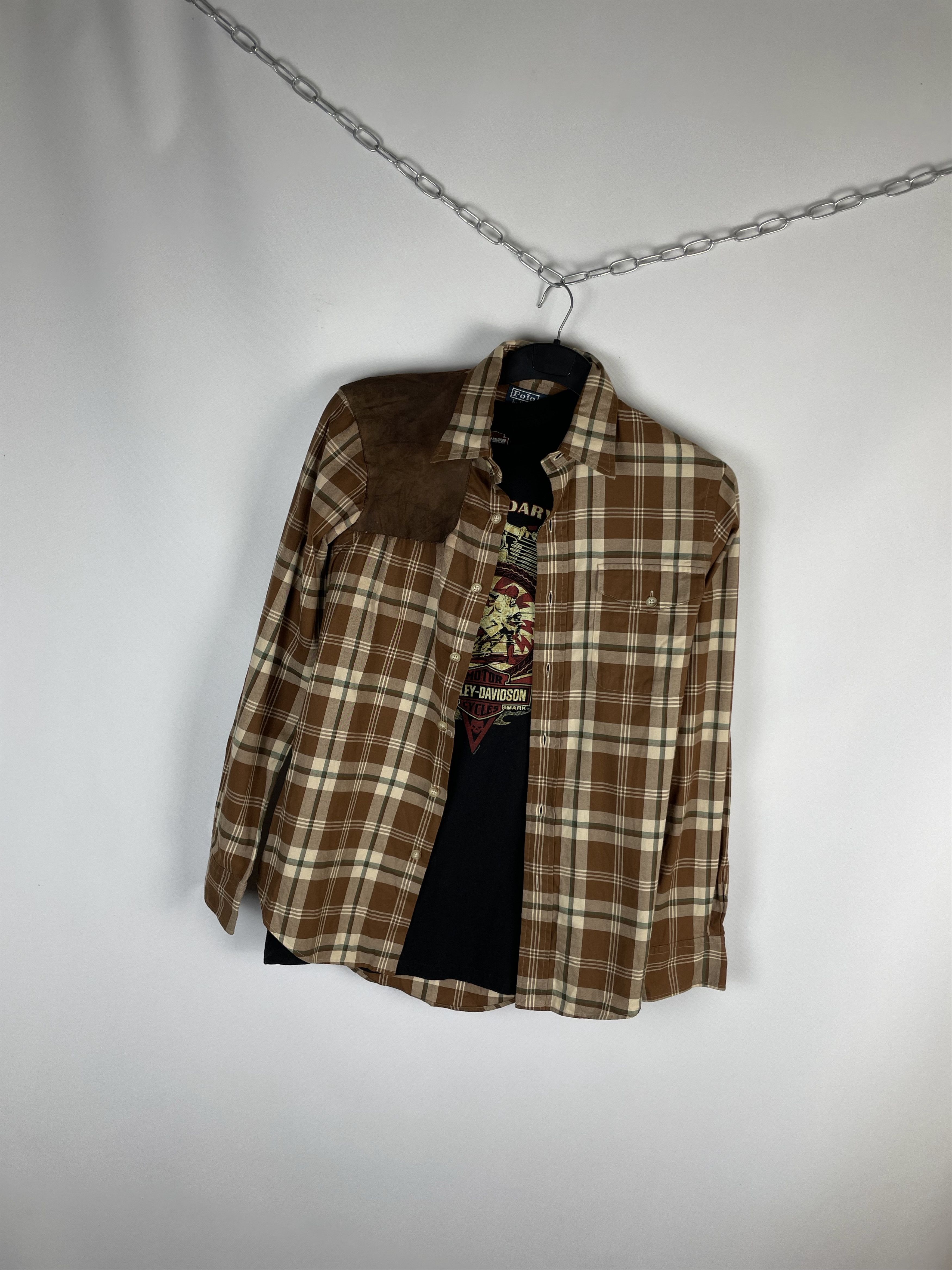 Flannel Flannel Polo Ralph Lauren Vintage Mens Shirt Size US S / EU 44-46 / 1 - 2 Thumbnail
