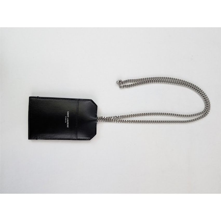 Saint Laurent Paris o1rshd1 Q:2 / Size: OS / Card Case With Chain Smooth Leather Size ONE SIZE - 6 Thumbnail