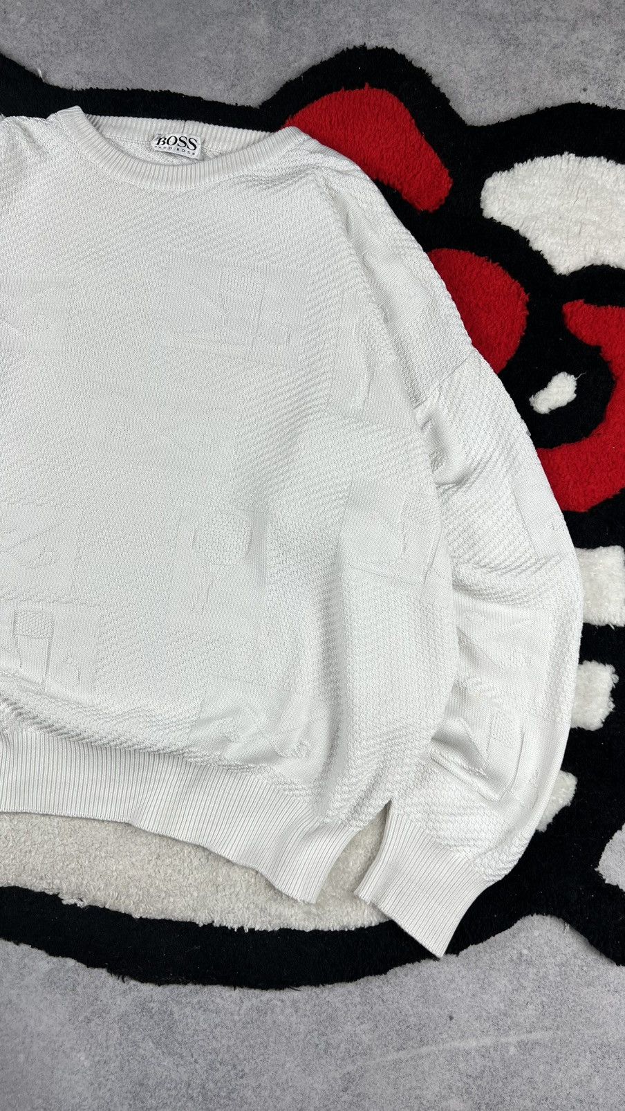 Hugo Boss Vintage Hugo Boss Rare Pattern Knit Old Money Sweater Size US XL / EU 56 / 4 - 3 Thumbnail