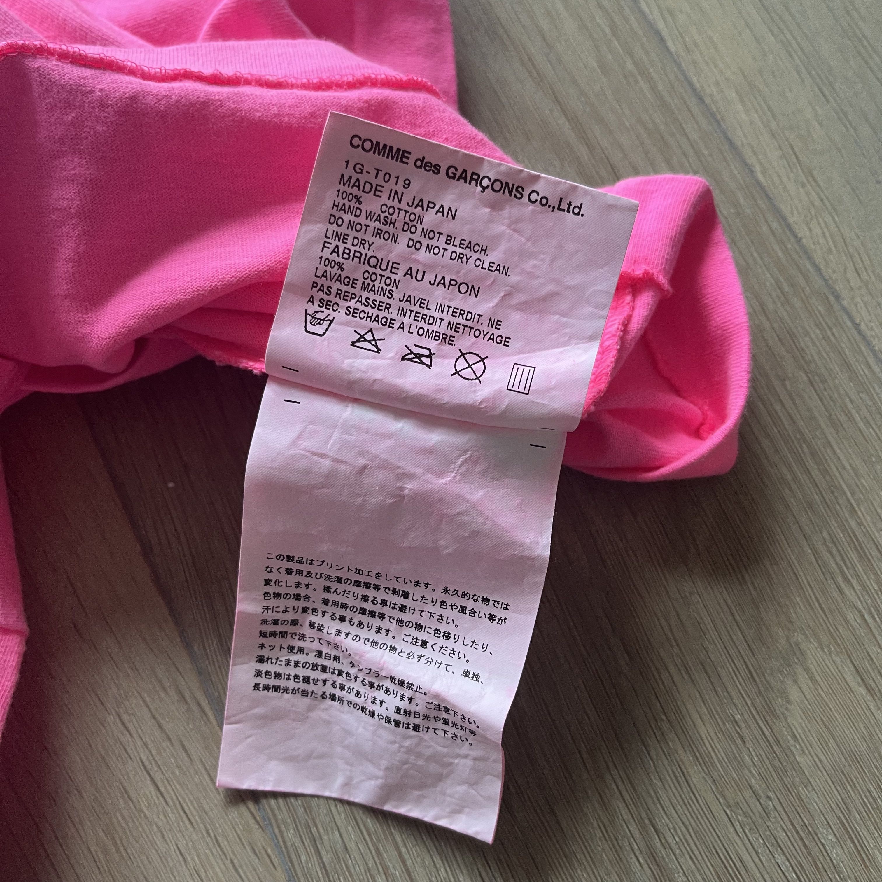 Comme des Garcons × Comme des Garcons Black Fluorescent T Shirt Size US XS / EU 42 / 0 - 5 Thumbnail
