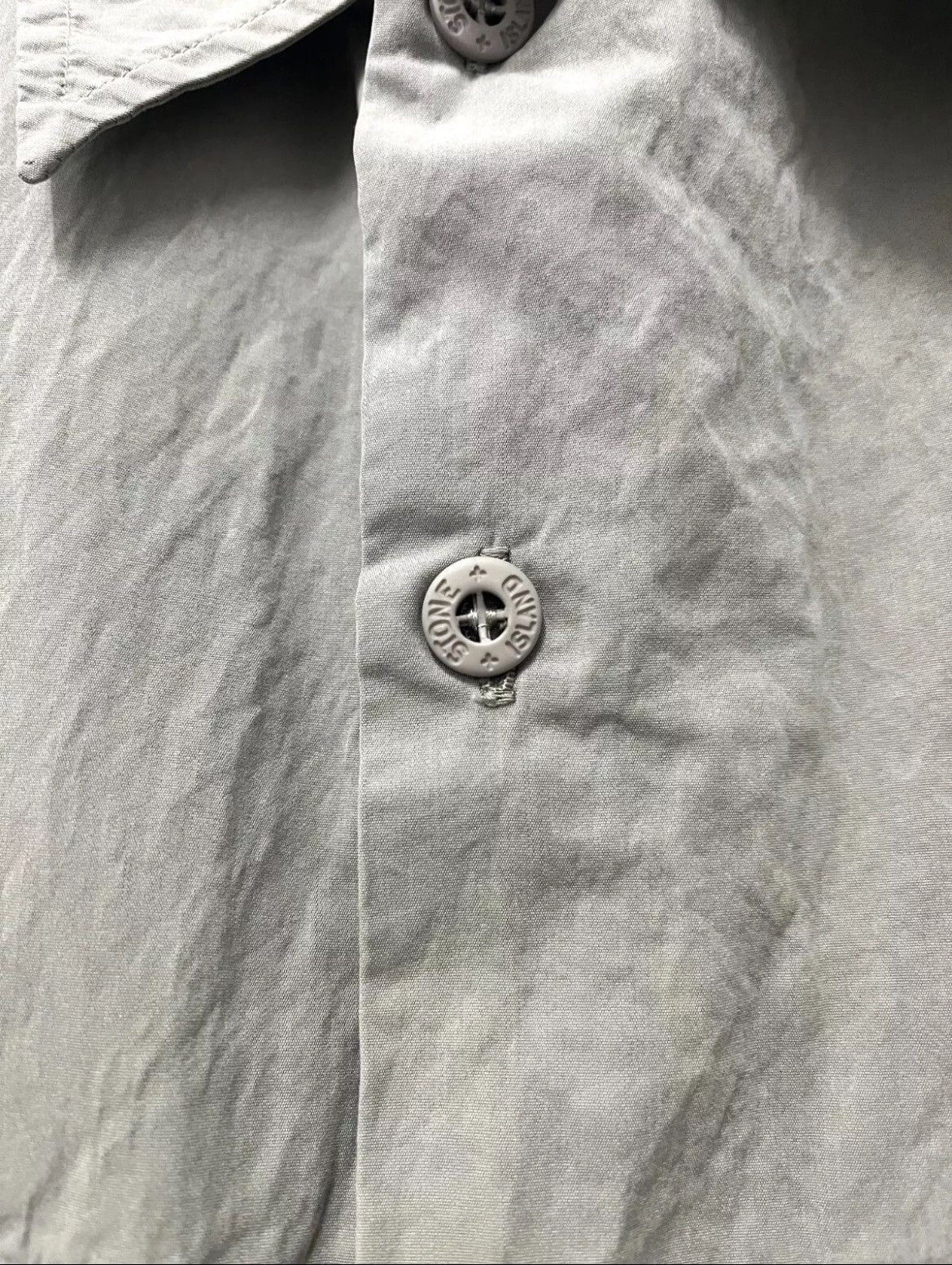 Stone Island Stone Island Vintage Matte Grey LS Double Pocket Button Up Size US L / EU 52-54 / 3 - 4 Thumbnail
