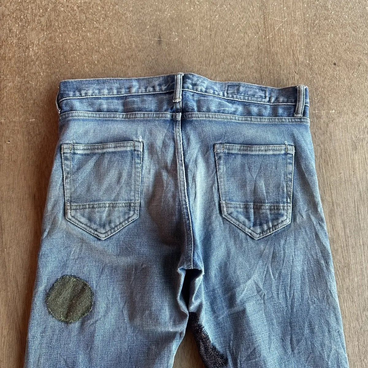 FDMTL RARE💥FDMTL BORO SASHIKO PATCHWORK DENIM PANTS/JEANS W32 L31 Size US 32 / EU 48 - 16 Thumbnail