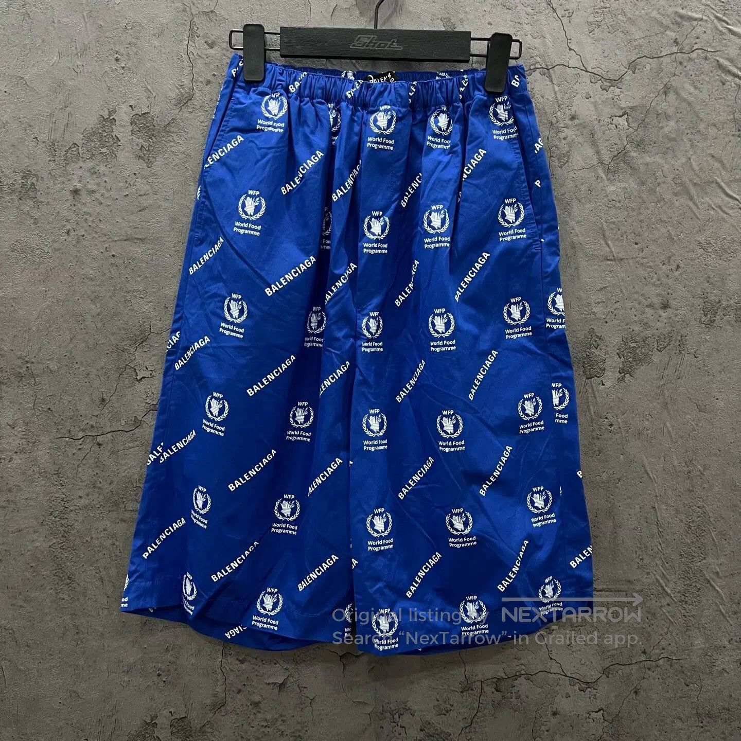 Balenciaga Balenciaga WFP Joint Name Blue Full Print Shorts| Size US 30 / EU 46 - 1 Thumbnail