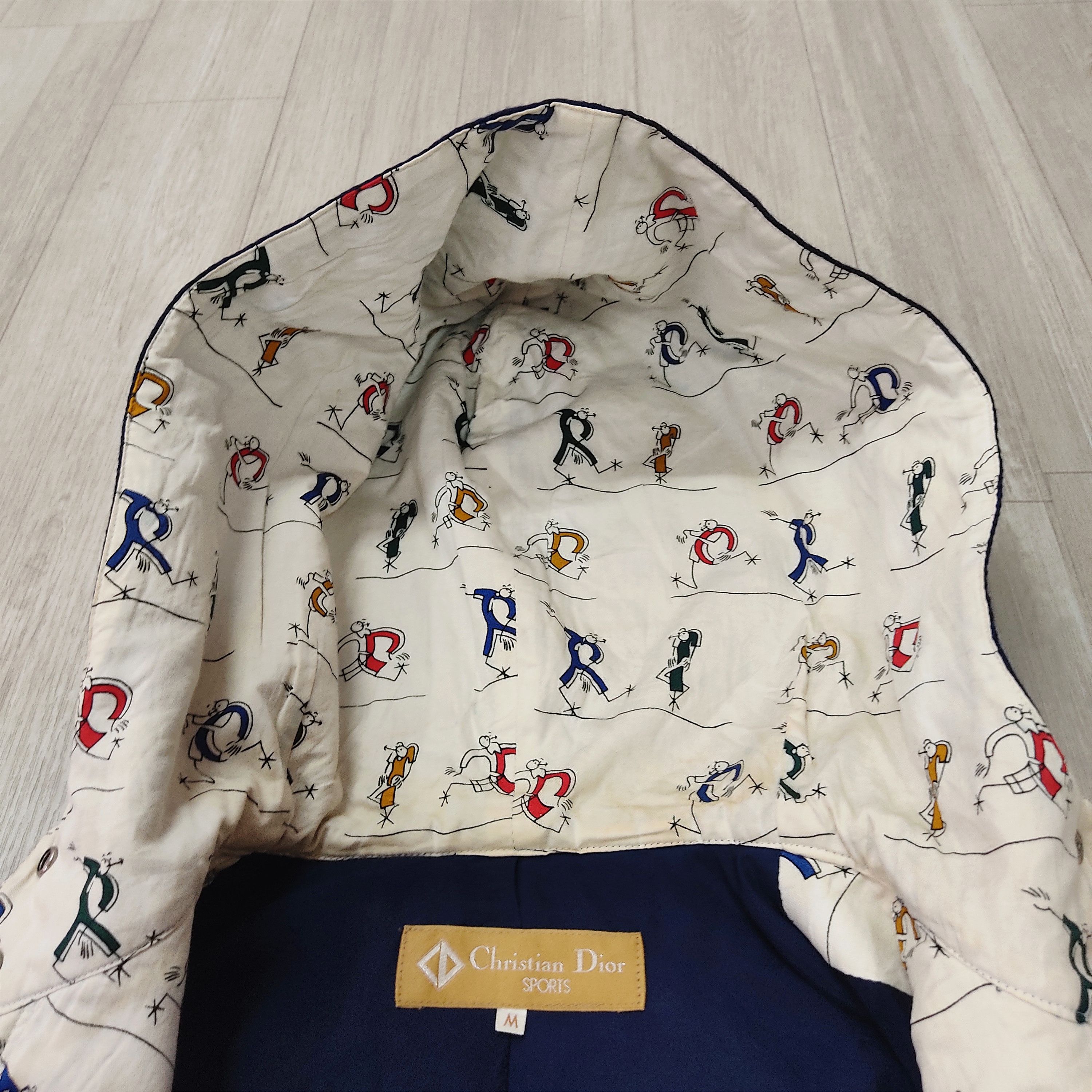Christian Dior Monsieur Vintage CHRISTIAN DIOR SPORTS Wool Hooded Jacket Size US M / EU 48-50 / 2 - 10 Thumbnail
