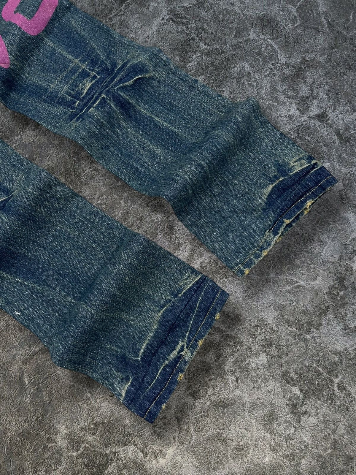 Hysteric Glamour Vintage 1990s Japan Designer Point Loma Pecae & Love Flared Size US 33 - 2 Thumbnail