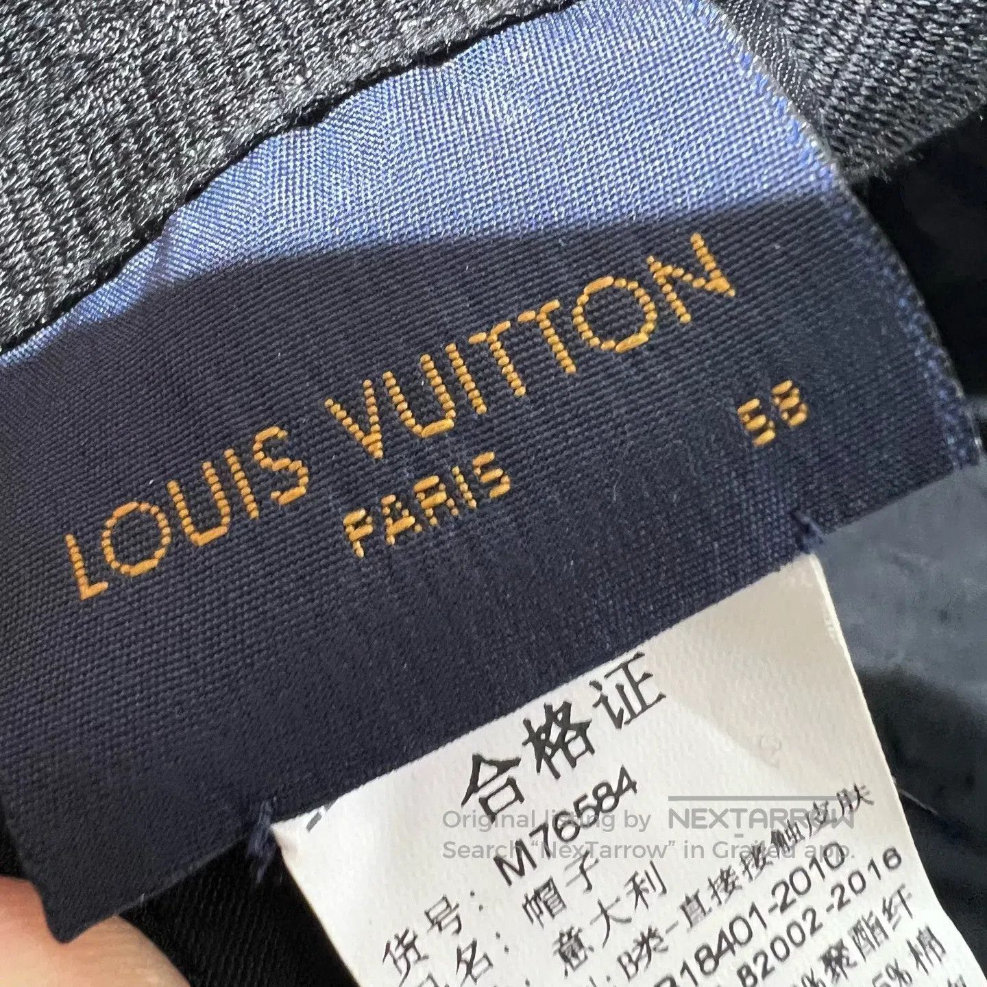Louis Vuitton Louis Vuitton size58 Dark pattern embroidery with full prin Size ONE SIZE - 5 Thumbnail