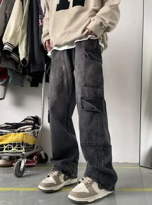 Japanese Brand Patchwork Washed Blue Flare Jeans Pants Size US 28 / EU 44 - 6 Thumbnail
