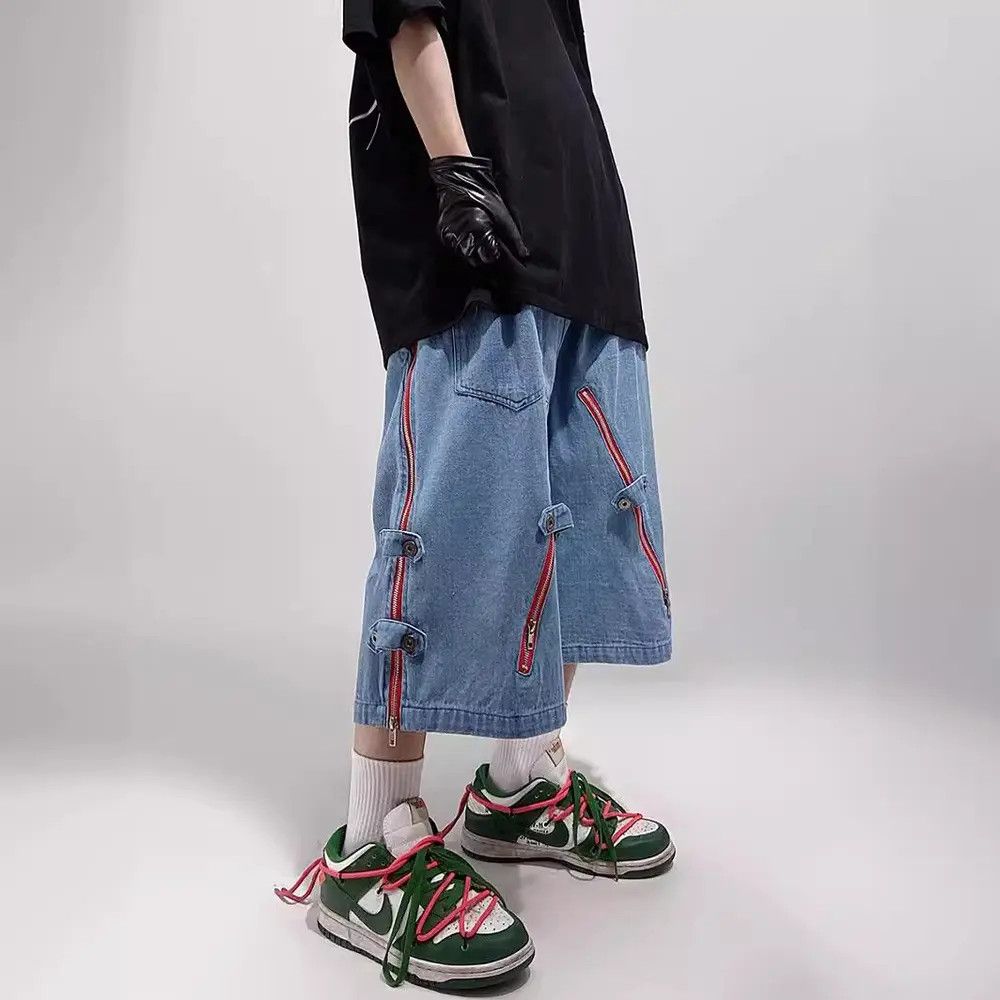 Japanese Brand × Jean Blue Cargo Denim Jeans Size US 30 / EU 46 - 3 Thumbnail