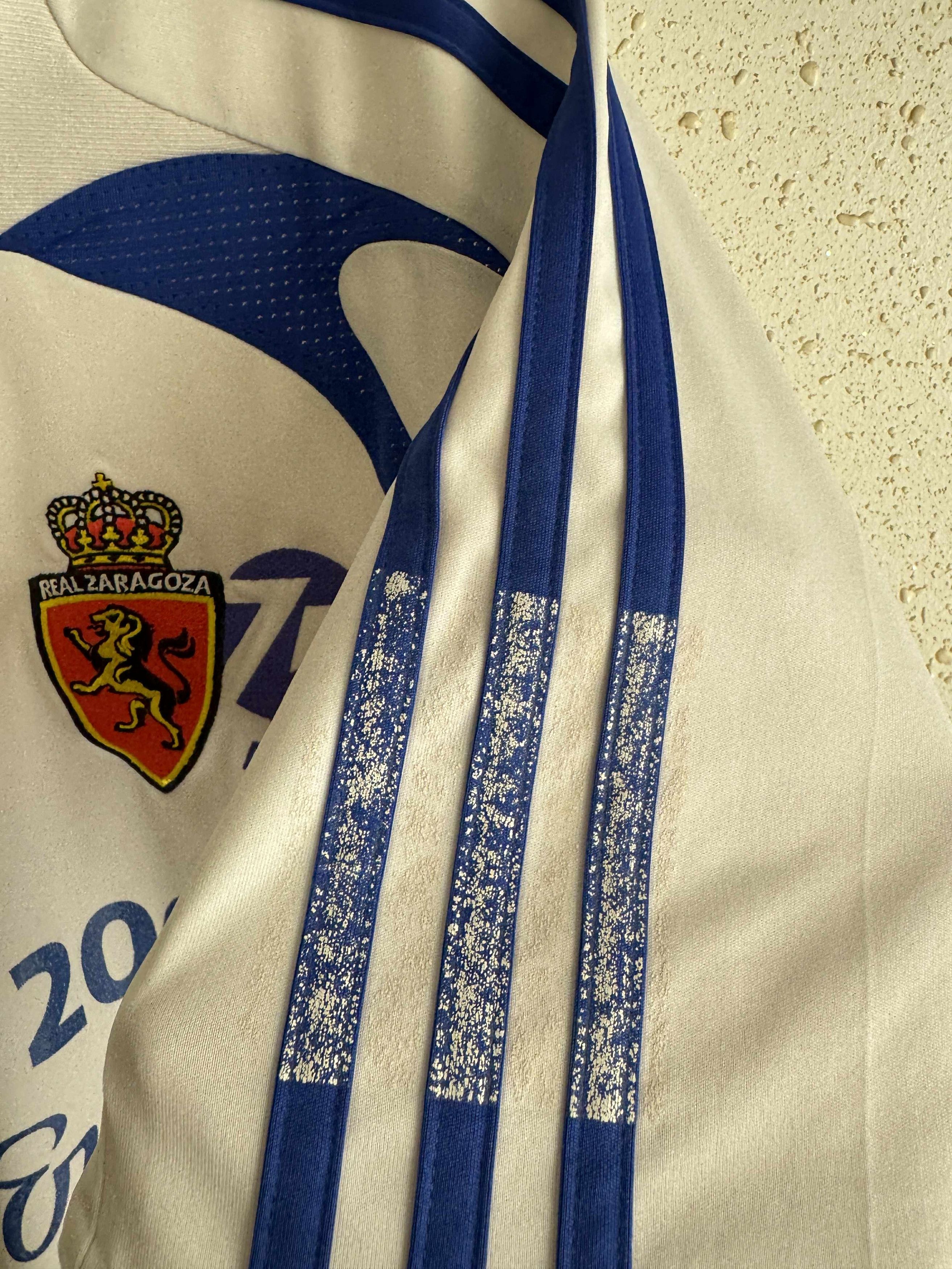 Adidas Real Zaragoza 2007/08 Home Shirt Adidas - Number #2 Size US S / EU 44-46 / 1 - 5 Thumbnail